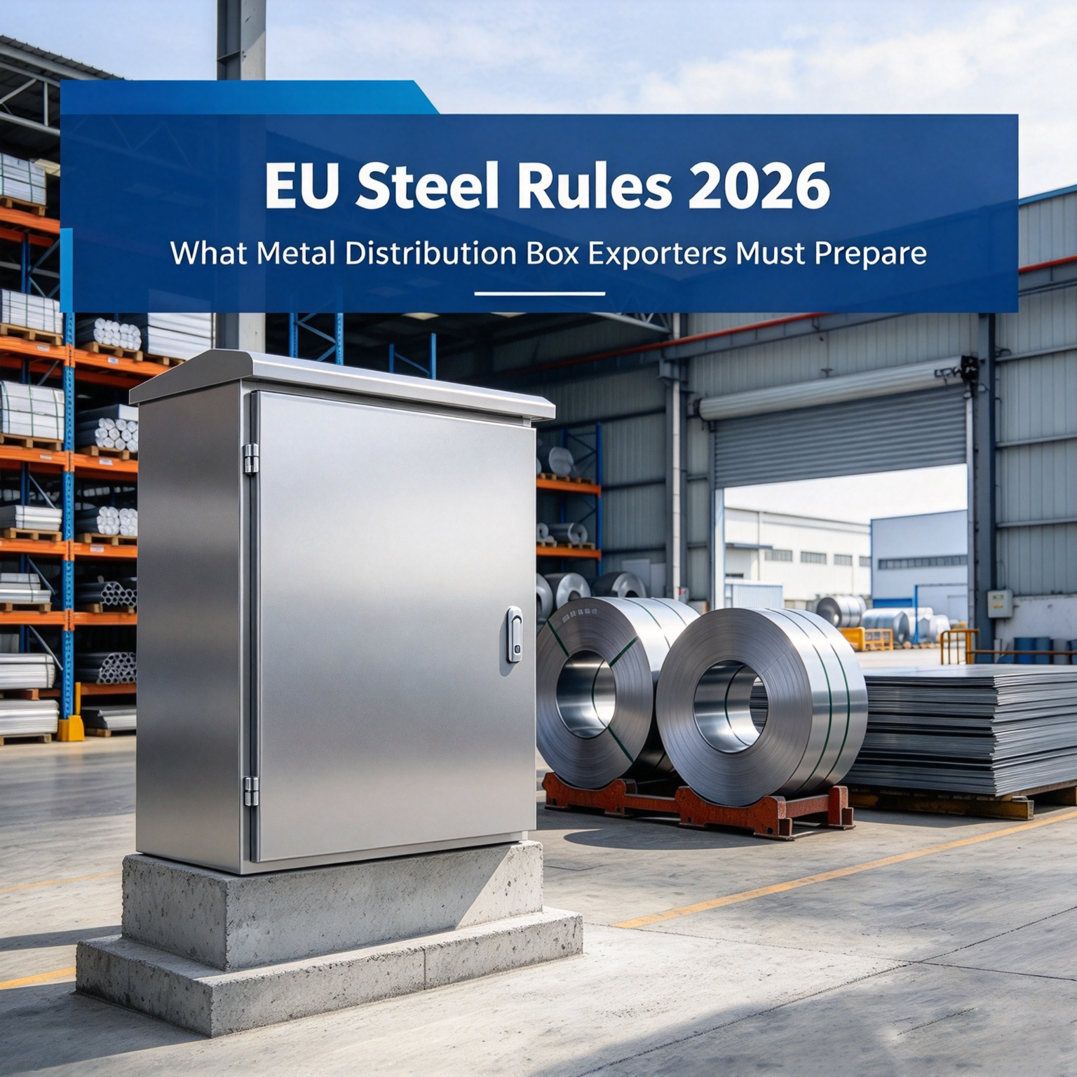 Az EU 2026. évi acélszabályai: Fémelosztó doboz exportálási útmutató