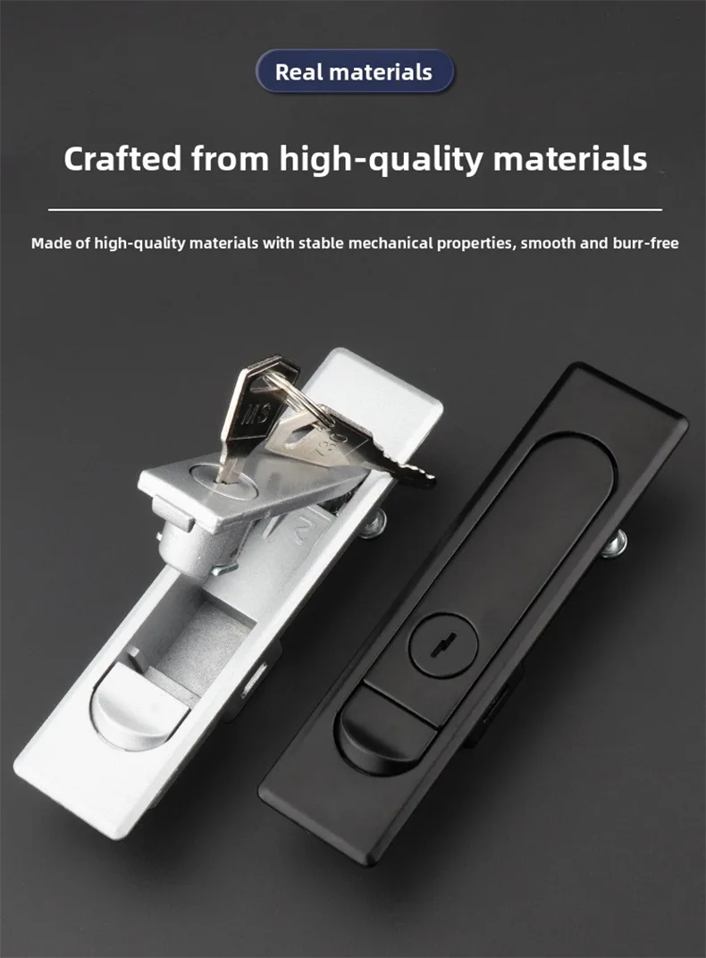 Zinc Alloy Glossy Flat Lock